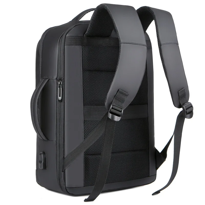 Mens Business Backpack Waterproof Reflective Male 15.6inch Laptop Bags USB Charging Multi Functional Expandable Backpack