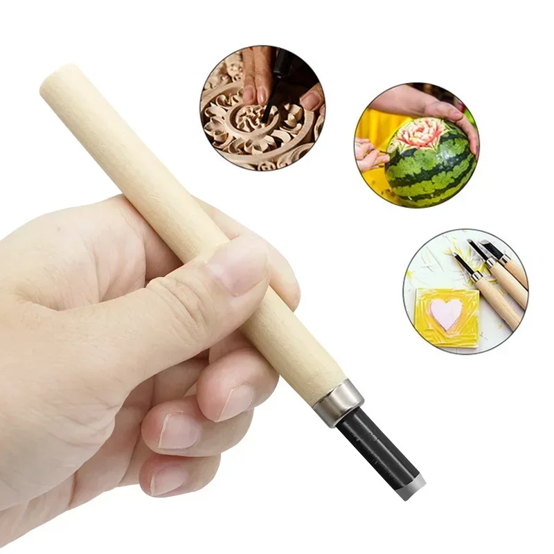 12pcs Wood Carving Knife Sculpture Woodworking Tools Woodcut Chisel Knife Carpentry Engraving Pen Diy Wood Craft Tools