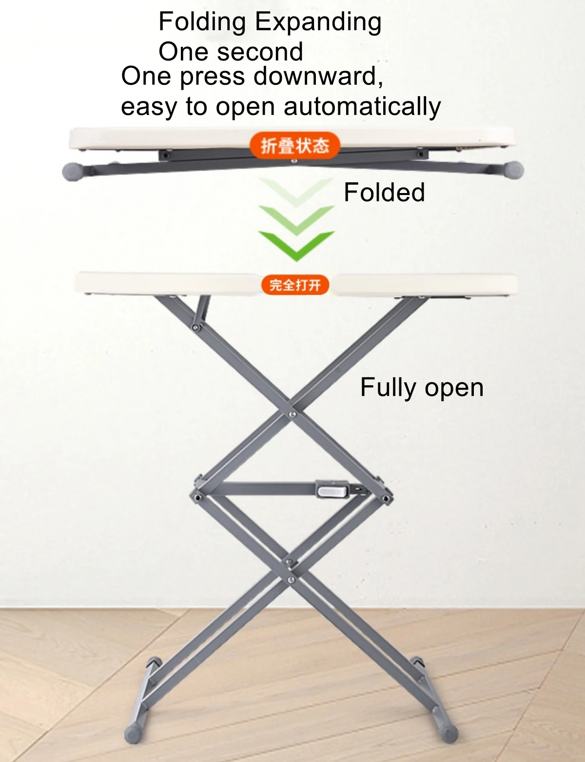 Portable Adjustable Lifting Folding Table Floating Window Outside Camping Barbecue Stall Table Storage Free Installation