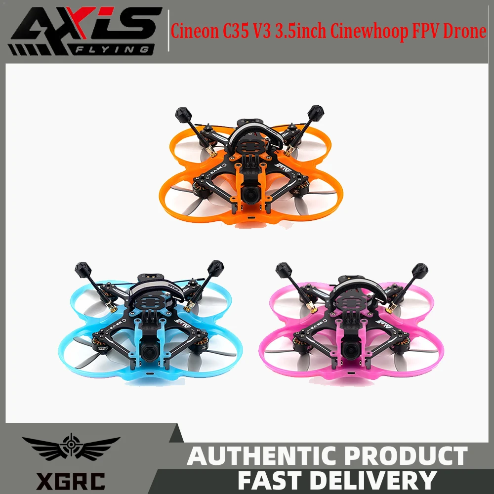 Axisflying Cineon C35 V3 3,5 inch Cinewhoop FPV Drone met F745 AIO C206 1960KV motor Compatibele O3 Air Unit voor RC FPVQuadcopter