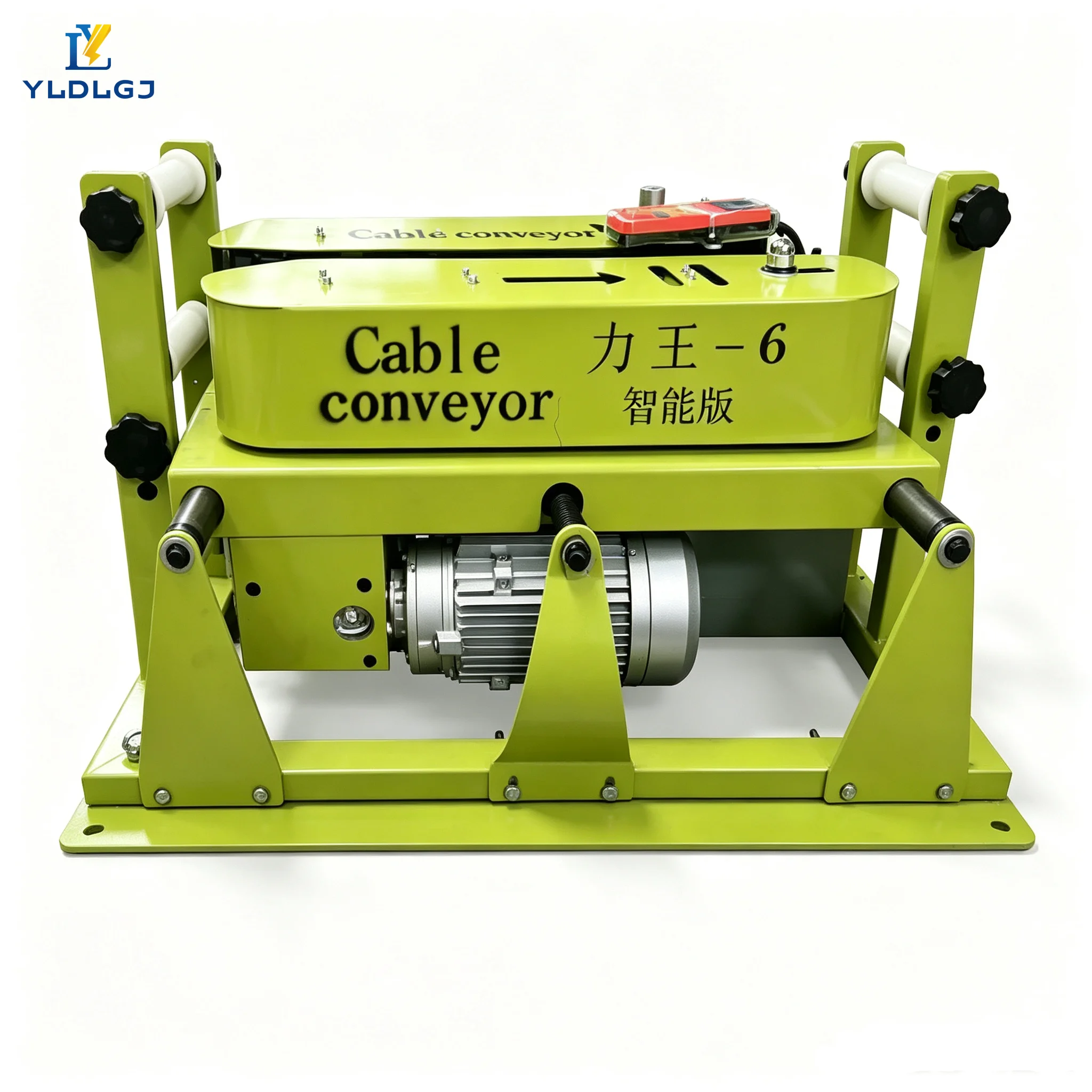 YILI LiWang-6 Smart Cable Conveyor 20KN Dual Motor 4.4kW Remote Control 30-200mm Electric Cable Pusher Crawler Stringing Machine