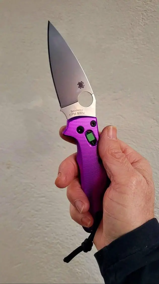 5 Farben Messerzubehör Titan-Kugelkäfig-Verschluss Daumen-Druckknopf-Schraube für Spyderco C101 Manix2 XL Messer Nieten – Detail 7