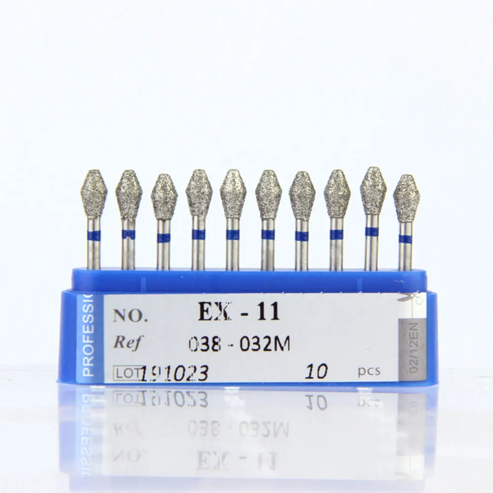 10 Stück/Set Dental-Diamantbohrer 39 Größen 1,6mm für Hochgeschwindigkeits-Handstück Stomatologie-Abteilung Zahnmedizin Schleifwerkzeuge – Detail 30
