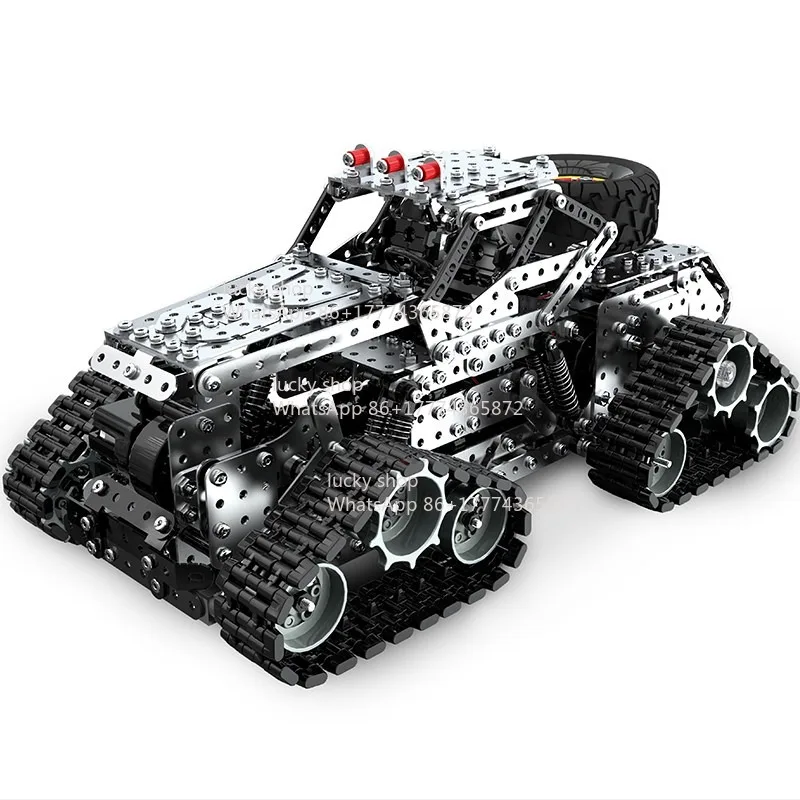 

Adult Brain Burning High Difficulty DIY Assembly Mechanical Transmission Metal Remote Control Model Off-road Snowmobile Model
