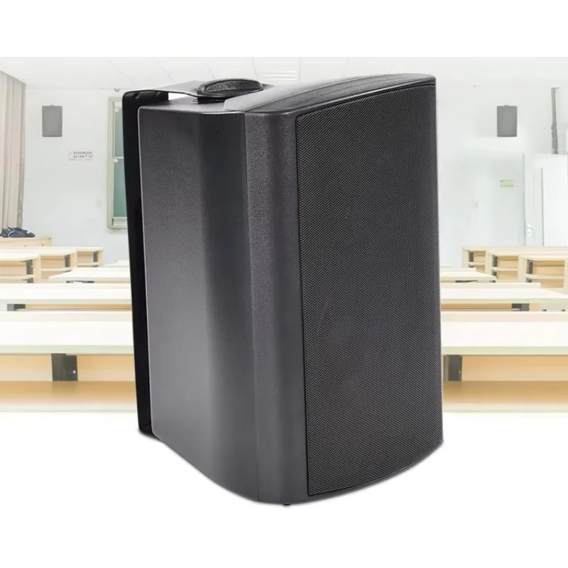 Full set of wireless PA system Wall mounted audio speaker/WiFi clear public address Wood plastic metal