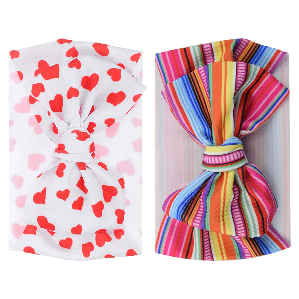 

2pcs Hair Accessories Colorful Fabric Wide Headb s for Girls Bow Toddler Headdress Newborn Photography
