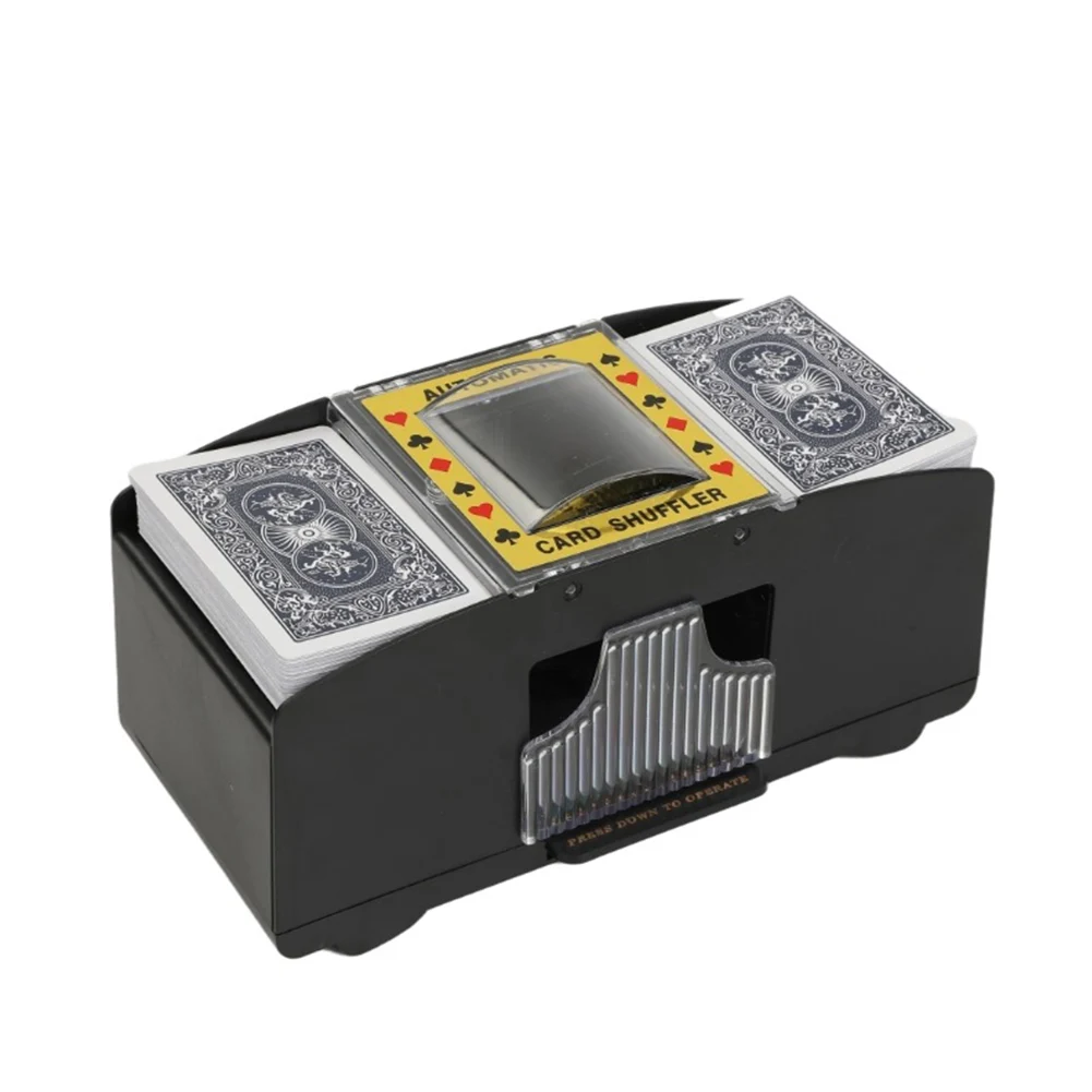 

Electric Poker Shuffler Battery Operated Playing Cards Shuffle Shuffle Machine Holds 1-2 Decks of Cards For Party Entertainment