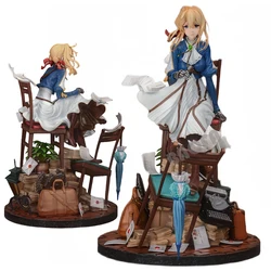 28cm Violet Evergarden Anime Girl Figure Gk Violet Evergarden Statue Action Figure Reisalin Stout Ryza Figurine Model Toys Gifts