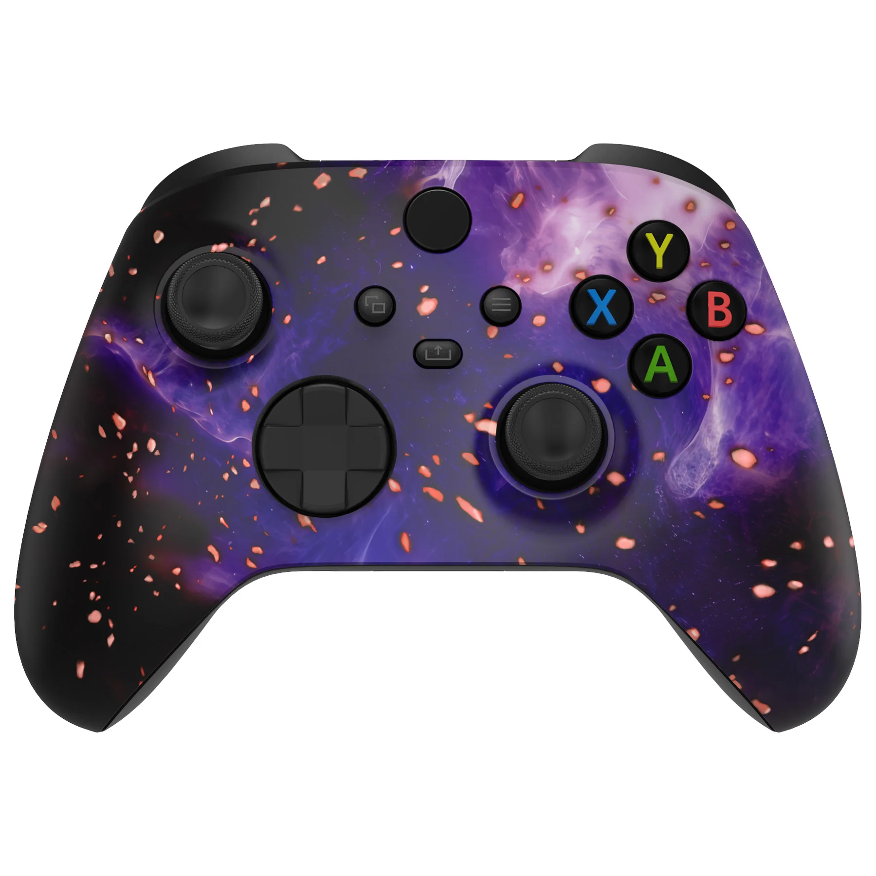 eXtremeRate Custom Pattern Part Faceplate, Soft Touch Grip Front Housing Shell Case for Xbox Series X/S (Xbox Core) Controller