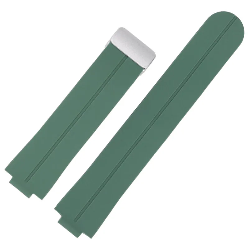 EFR-S108D Magnetic Buckle Soft Silicone strap For Casio EFR-S108 Series Modified Raised Mouth Waterproof Silicone watchband