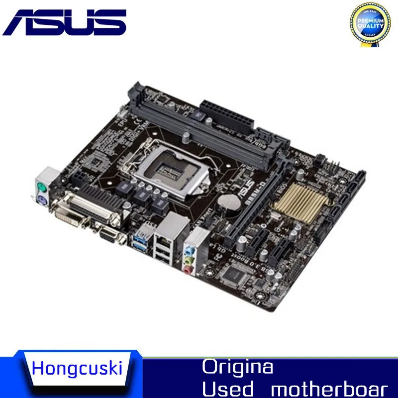 For ASUS B85M-D Used LGA 1150 For Intel B85 motherboard Socket LGA1150 DDR3 SATA3 USB3.0 SATA3 Desktop motherboard