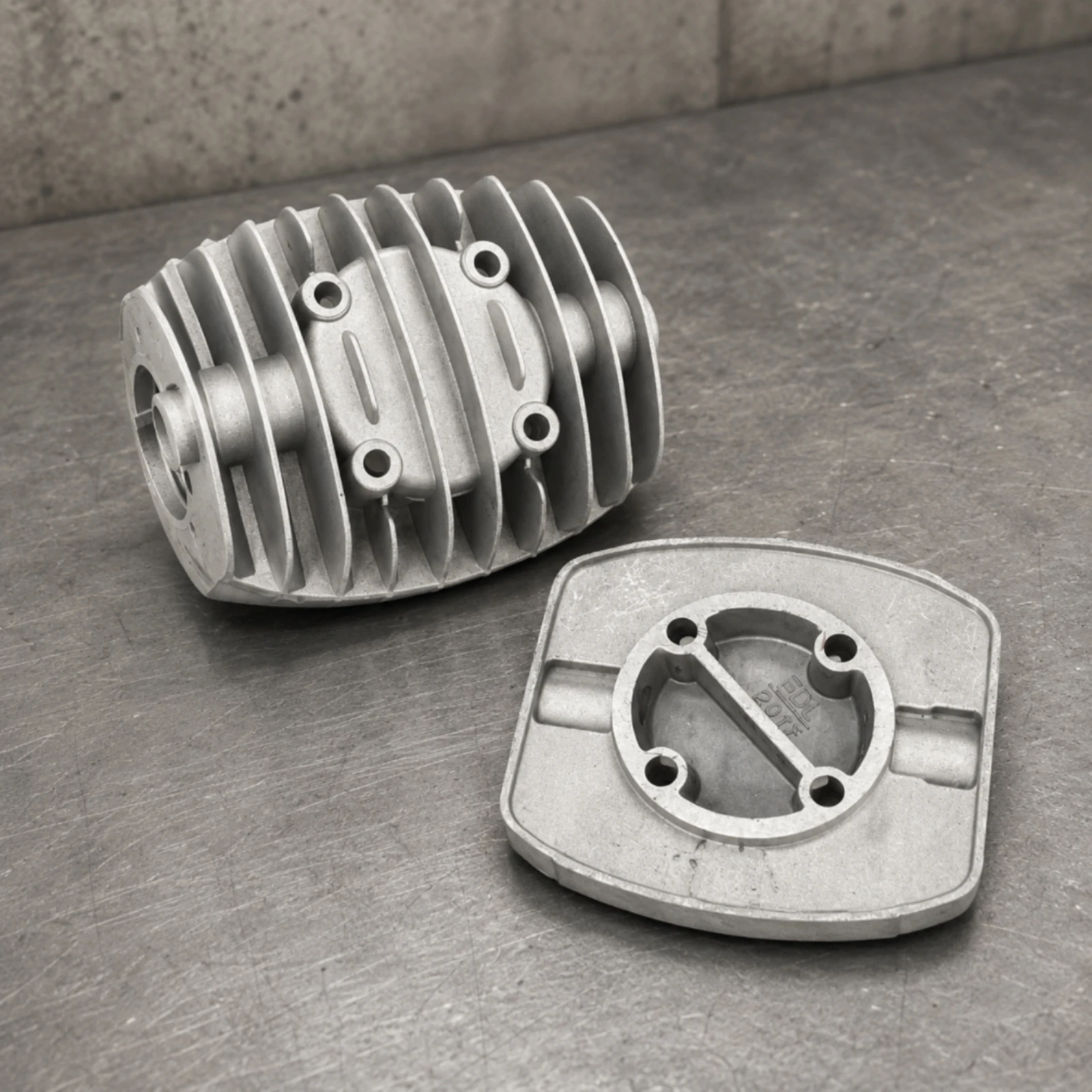 Air Compressor Cylinder Head Direct Connect Reciprocating Compressor Head Cylinder Base Gasket Metal Body Mechanical Components