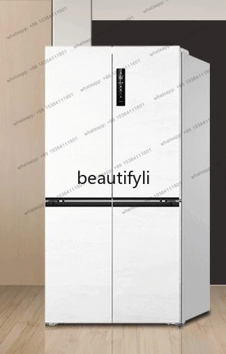 Double opening four doors full space first-class ultra-thin zero embedded household air-cooled refrigerator