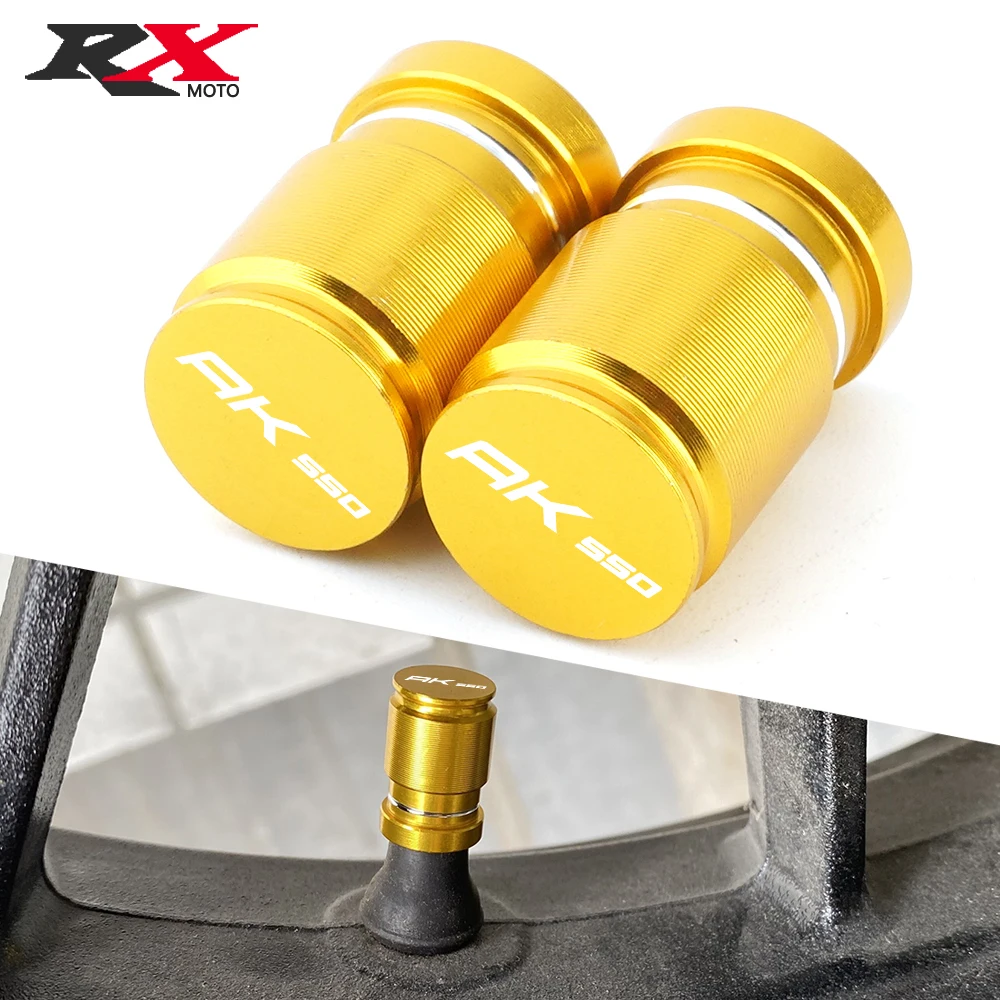 

For KYMCO AK 550 AK550 2017 2019 2020 2018 2021 2022 Motorcycle Accessories CNC Aluminum Wheel Tire Valve Stem Caps Covers