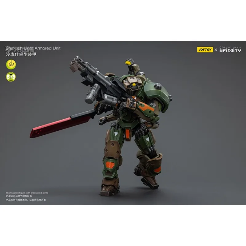 Joytoy original infinito série shakush luz armadura anime figura de ação modelo brinquedos modelo colecionável ornamentos presentes para meninos