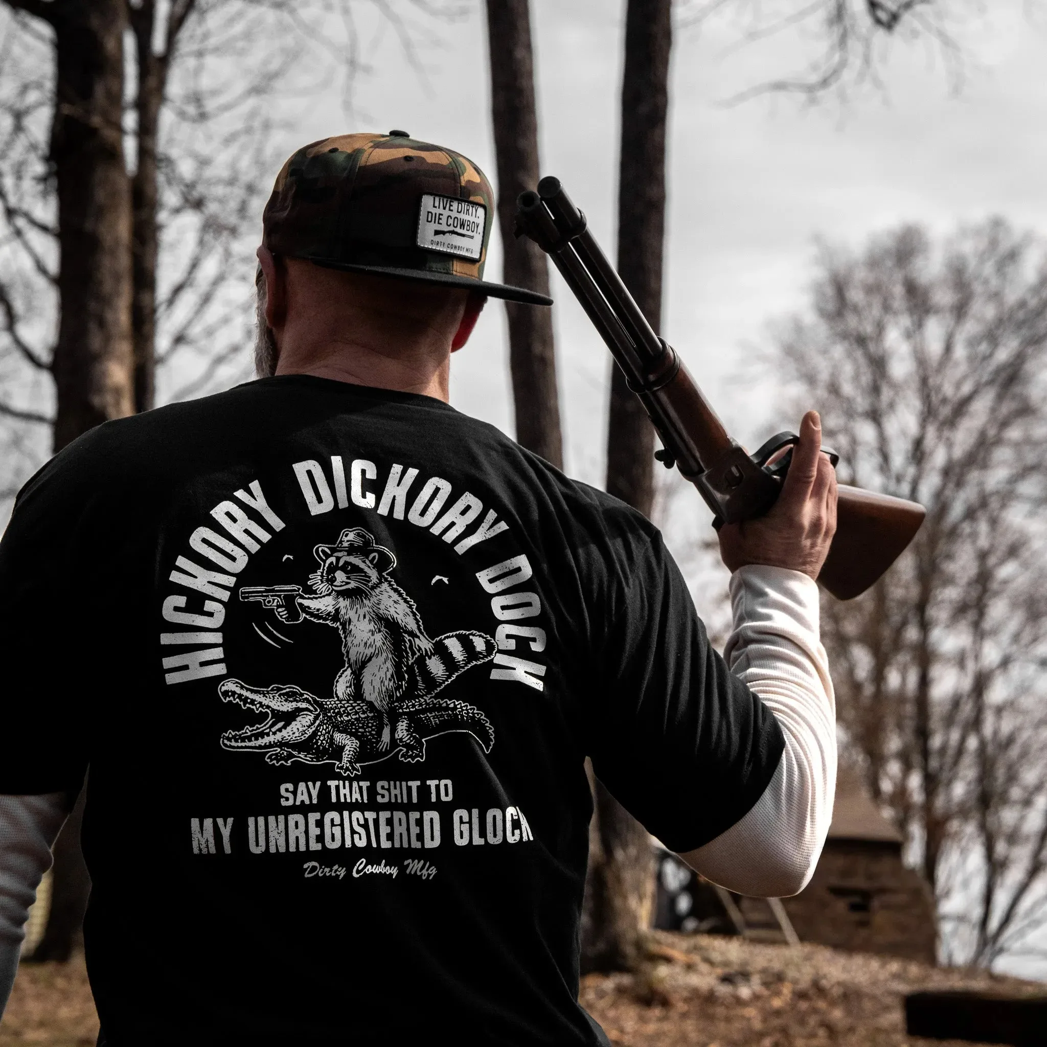 Camiseta para hombre Hickory Dickory Dock - Camiseta militar Combat Iron - Adecuada para ropa deportiva de algodón puro