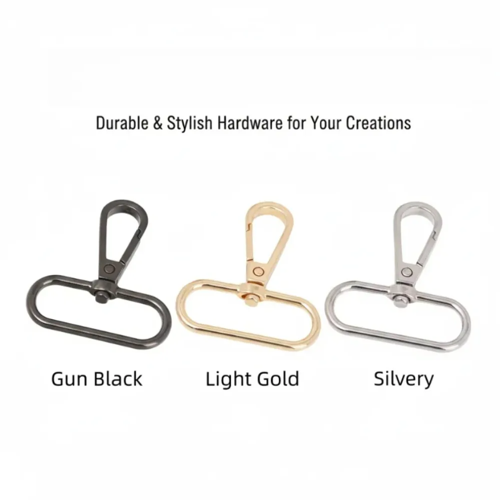 5/50/100Pcs Zinc alloy Swivel Lobster Leather Bag Handbag Purse Strap Belt Clip Trigger Buckle Keychain Key Ring Dog Chain