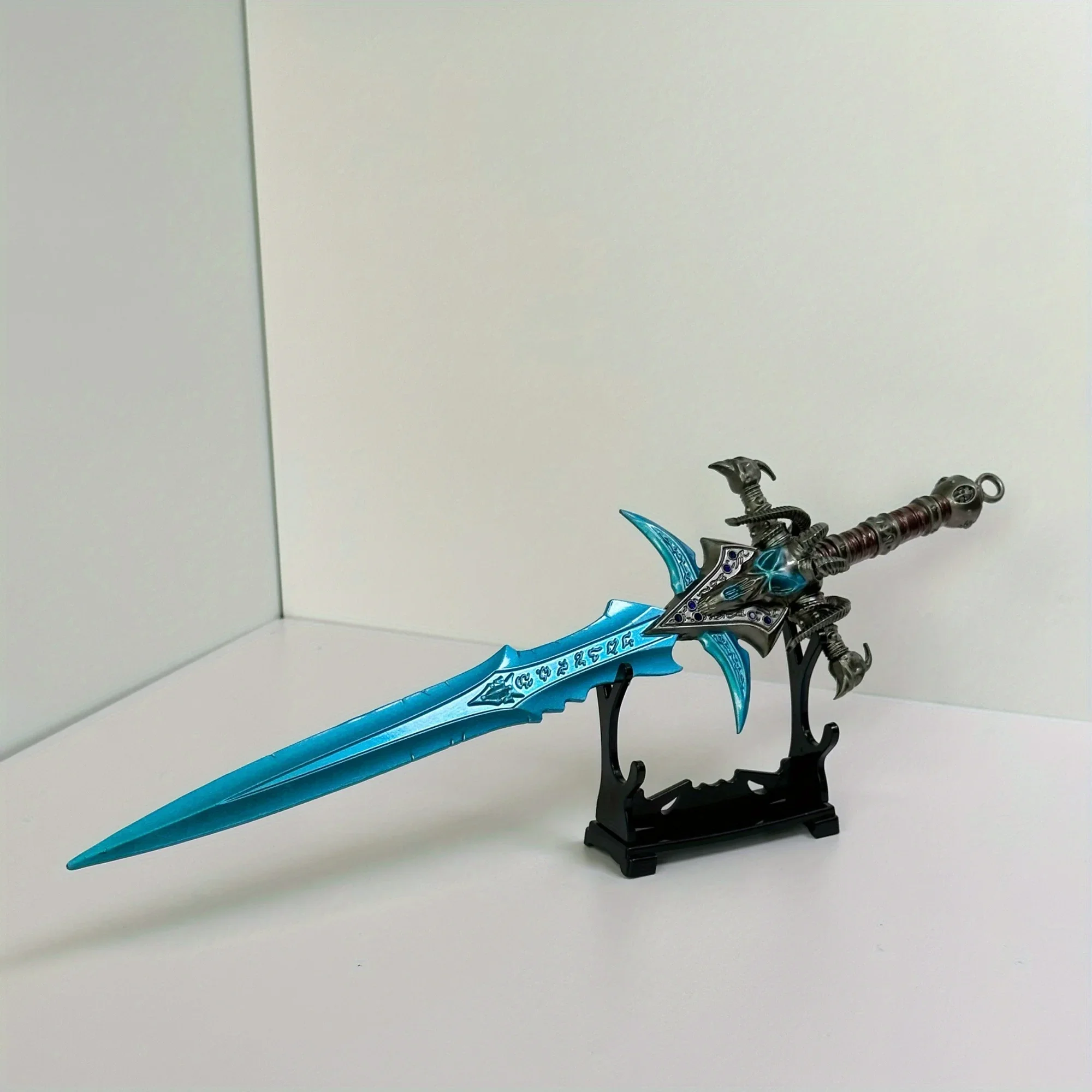 ดาบคาตานะโลหะฟรอสต์มอร์นจากเวิลด์ออฟวอร์คราฟต์ ขนาด 9.8 นิ้ว ดาบซามูไรแท้ ดาบนินจา อุปกรณ์คอสเพลย์ ของเล่นประกอบฉาก