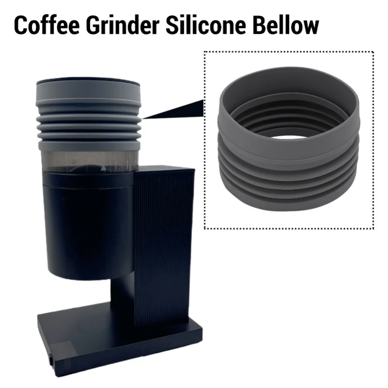 Elastic Silicone Bellow For Fellow Opus Coffee Grinder Flush Away Leftover Grounds Reusable Hopper Bellow