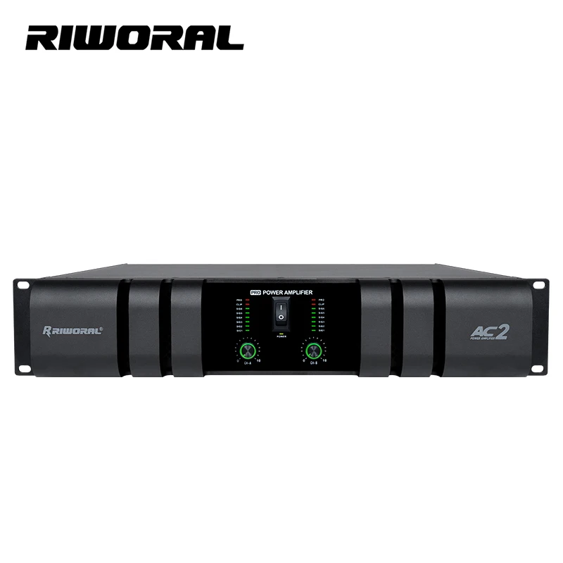 2026 AC2 Hot Selling Hifi Power Amplifier 2 Channel 800W Professional Audio Speaker Power Amplifiers for DJ Club Party