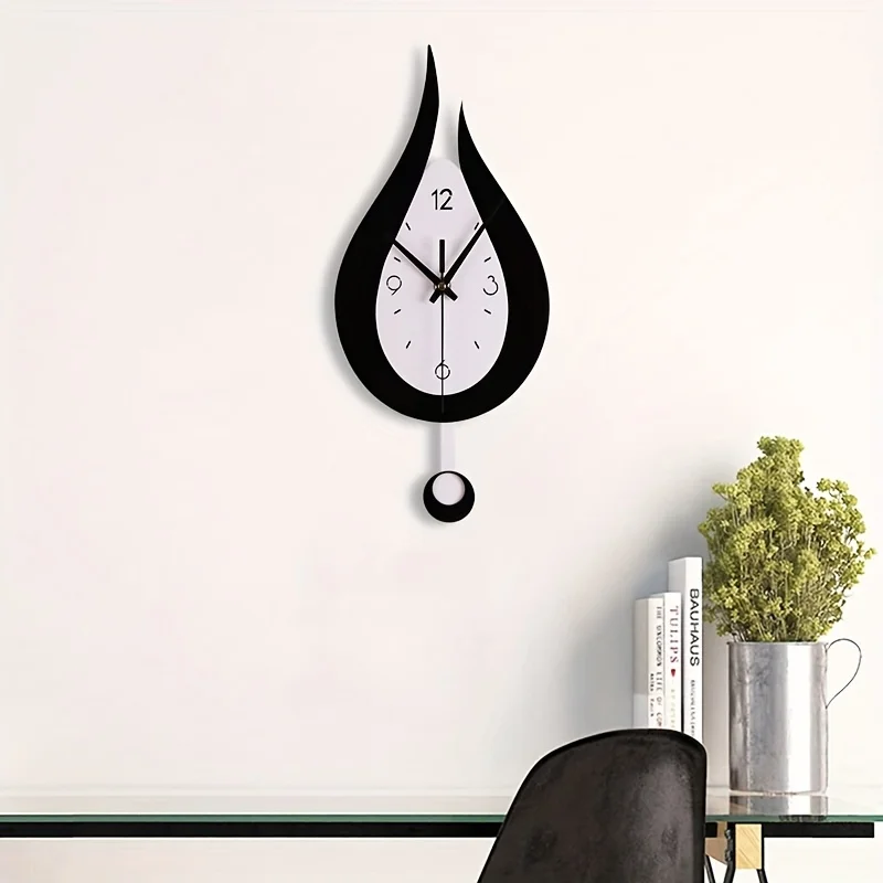 Modern minimalist wall clock: Essential for the bedroom, living room, and office, accurate timing, and aesthetically pleasing de