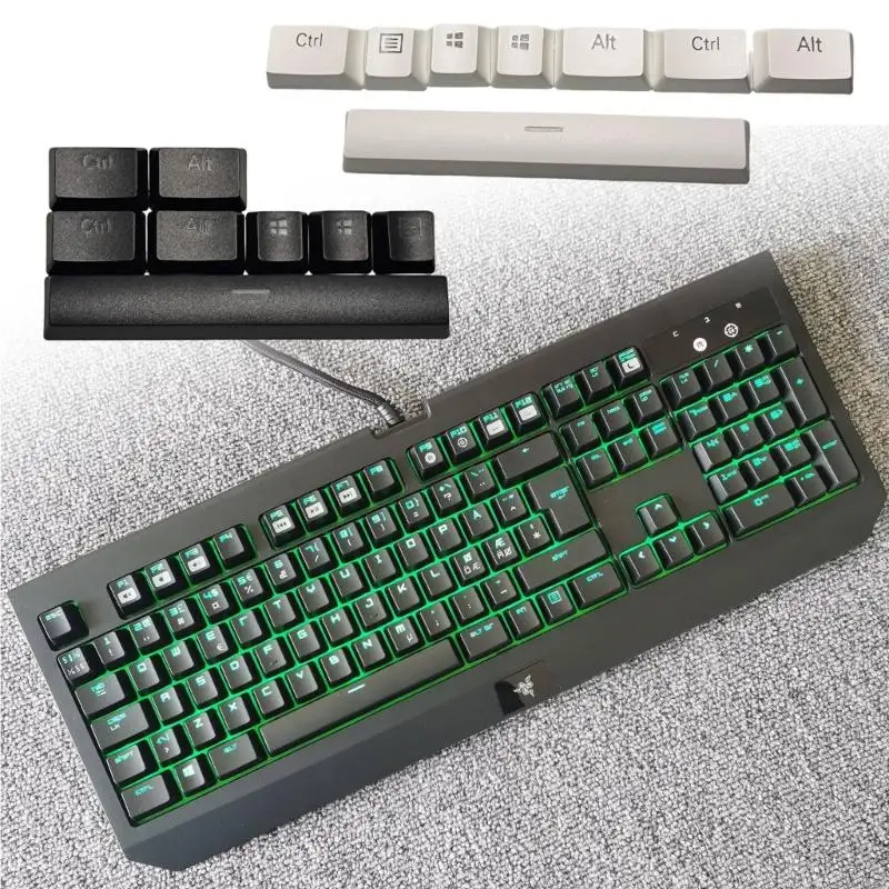 8Key ABS Backlit 6.0U Spacebar Keycap Mechanical Keyboard Keycap For Keyboard H8WD