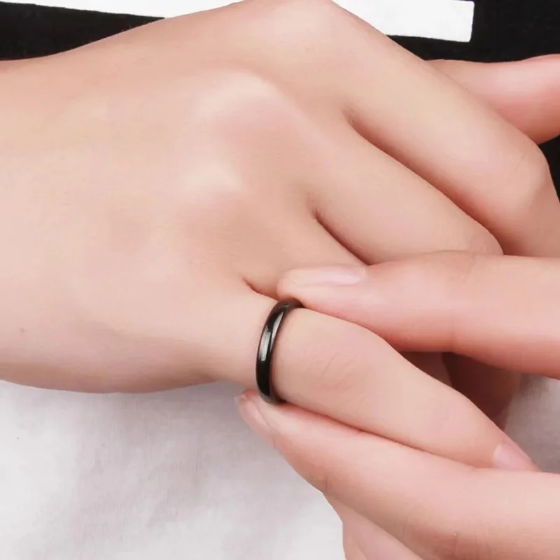 3mm Width Stainless Steel Tail Ring,for Girls Women, Smooth Surface , Thin And Simple Concise Style