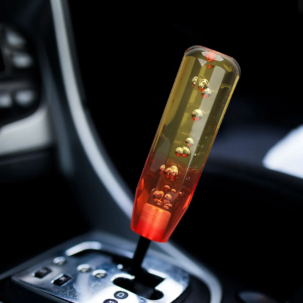 Crystal Transparent Bubble Shift Knob Stick Shifter Car Gear Shift Knob Manual Transmission Interior Part Universal 10/15CM