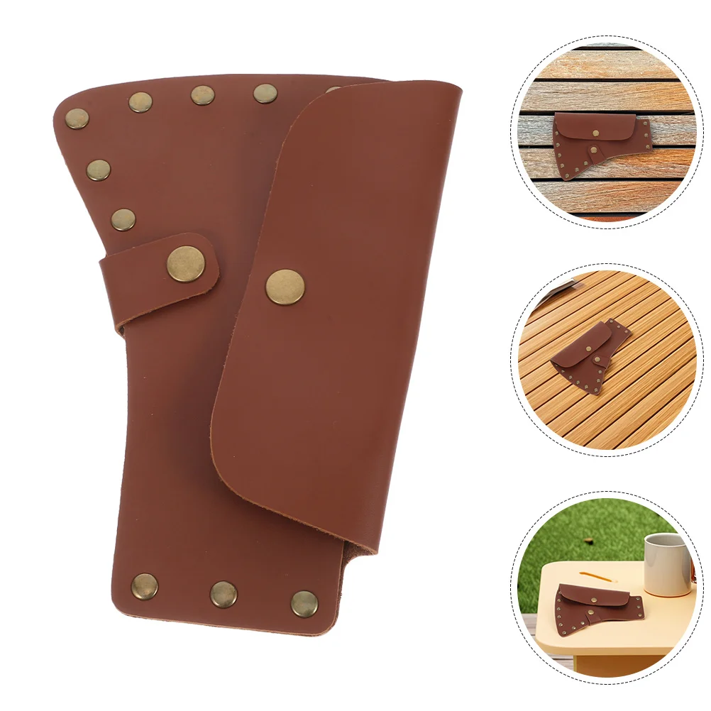 

Outdoor Axe Cover For Hand Tools Pu Camping Protector Waterproof Hatchet Sheath Portable Replacement Shield For Garden
