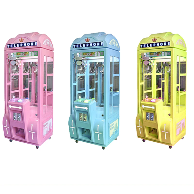 Coin-Operated Indoor Mini Crane Claw Machine Amusement Game Customized Metal Doll Machine Plush Toys For Game Center