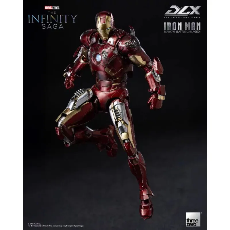 

【Pre Sale】Original Threezero MARVEL THE INFINITY SAGA DLX IRON MAN MARK VII (BATTLE DAMAGED) Action Toy Figure Mode Ornaments