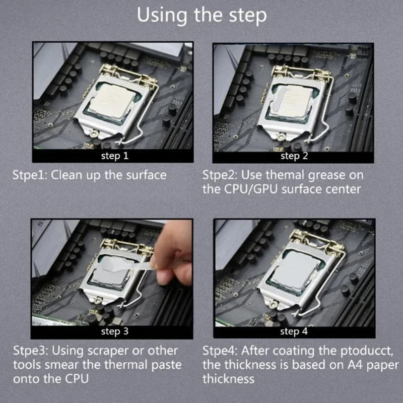CPU GPU Thermals를위한 컴퓨터 하드웨어 유지 보수 우수 방열판 화합물을위한 열 전도제 접착제 페이스트