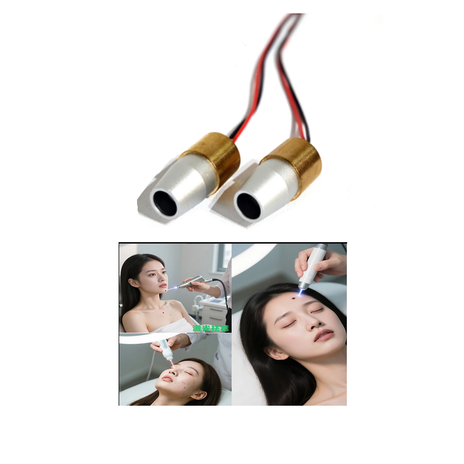 

2PCS 450nm 1.6W Dot Blue Laser Module For Removing Moles and Spots