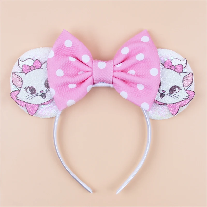 Kawaii Disney Marie Cat Headband Sequined 5\