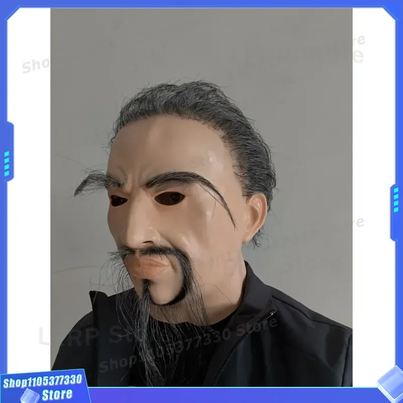 Realistic Latex Old Man Mask with Hair for Elderly Costume Party Props Teen Handsome Face Disguise 2026 New Simulation