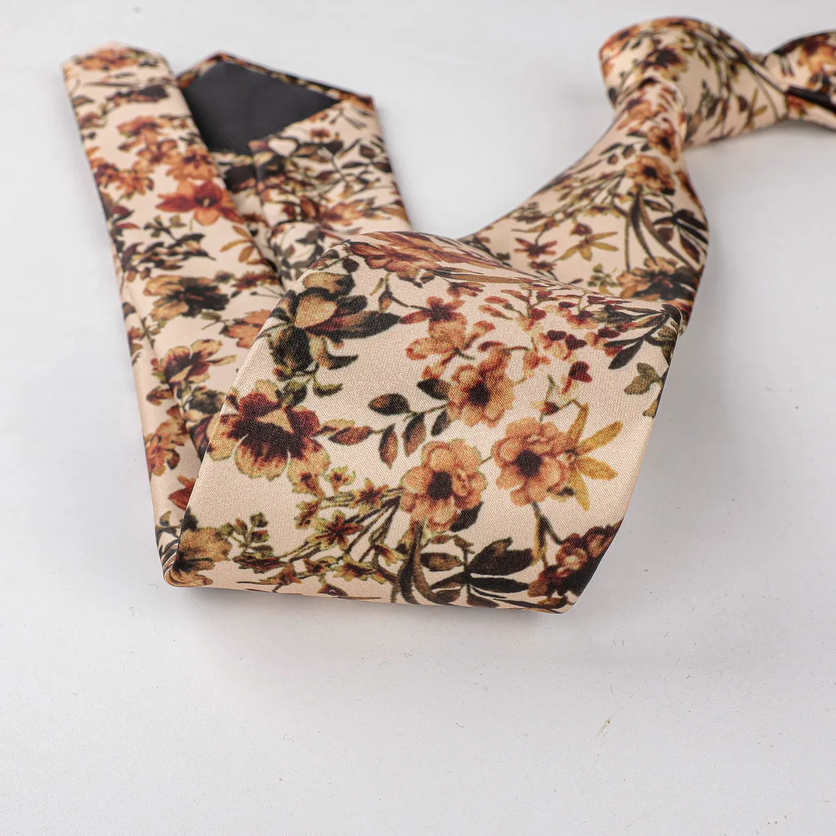 العلاقات خمر الرجال الموضة 8 سنتيمتر زهرة طباعة الرجعية الأزهار ربطة العنق للرجال الزفاف الأعمال لينة الطباعة التعادل الزفاف برقبة #4