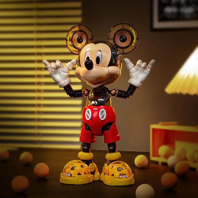 Disney Mickey Donald Duck Action Figures Anime Cartoon Cyber Character Model Bricks Desktop Ornaments Assembly Toys Holiday Gift view 4