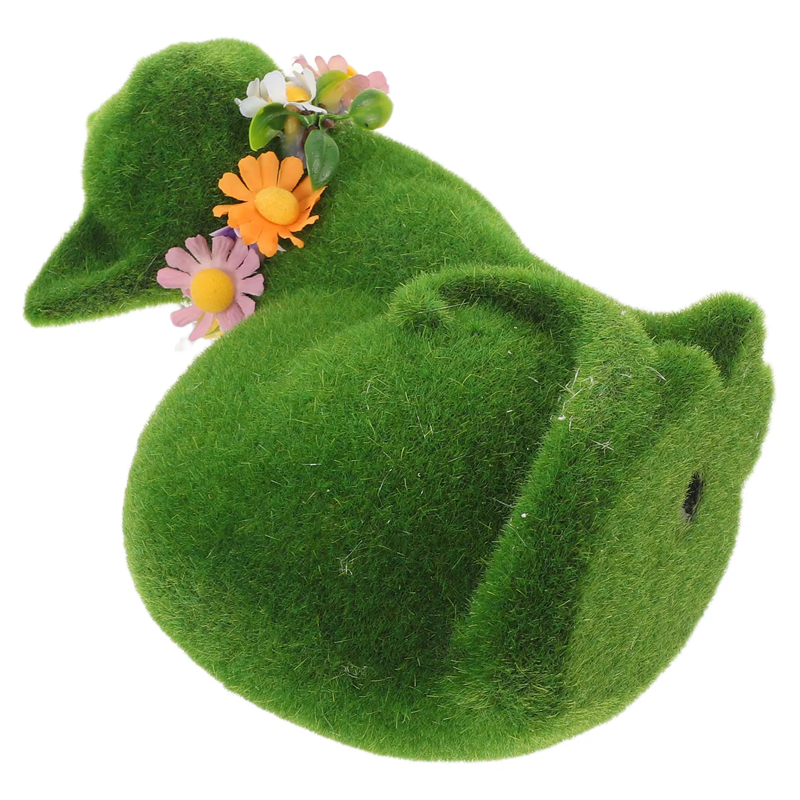 

Flocked Cat Statue Artificial Moss Cat Garden Decoration Outdoor Yard Patio Cute Flocking Kitten Sculpture Realistic Animal