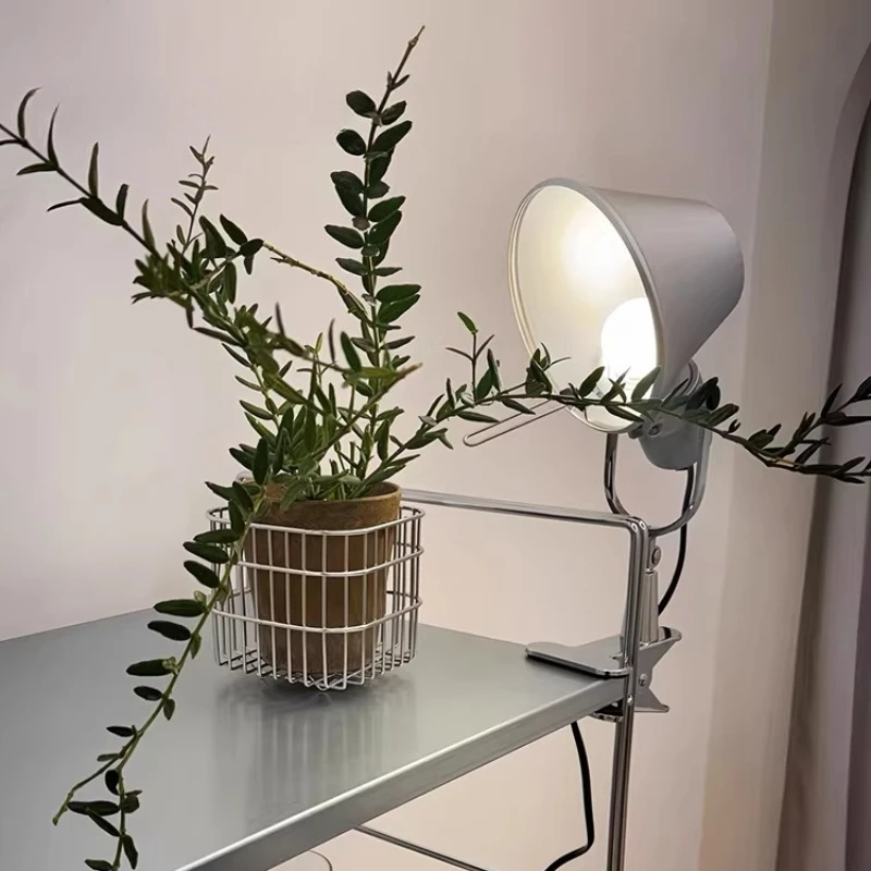 バウハウス-クリップ式ウォールスコンス-回転アーム読書灯-ダイニングルーム用-モダンベッドサイドタスクランプ-スタディ用-ミニマリストウォールライト