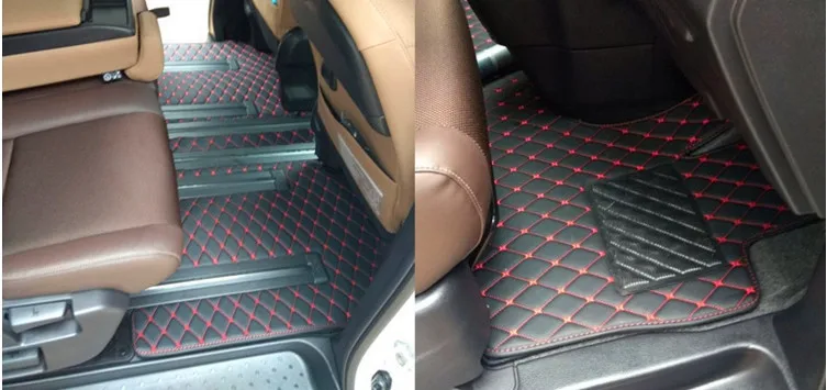 Good quality! Custom full set car floor mats for Right Hand Drive Nissan Serena C27 2022-2017 7 8 seats non-slip durable carpets