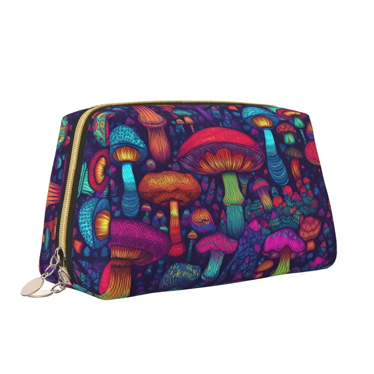 

Mushrooms Cosmetic Bag Women Big Capacity Mysterious Boho Makeup Case Beauty Storage Toiletry Bags