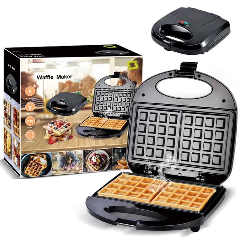 Electric Waffle Maker Cooking Kitchen Appliances Bubble Egg Cake Two Oven Breakfast Machine Pot Iron Double Baking Pan 220V