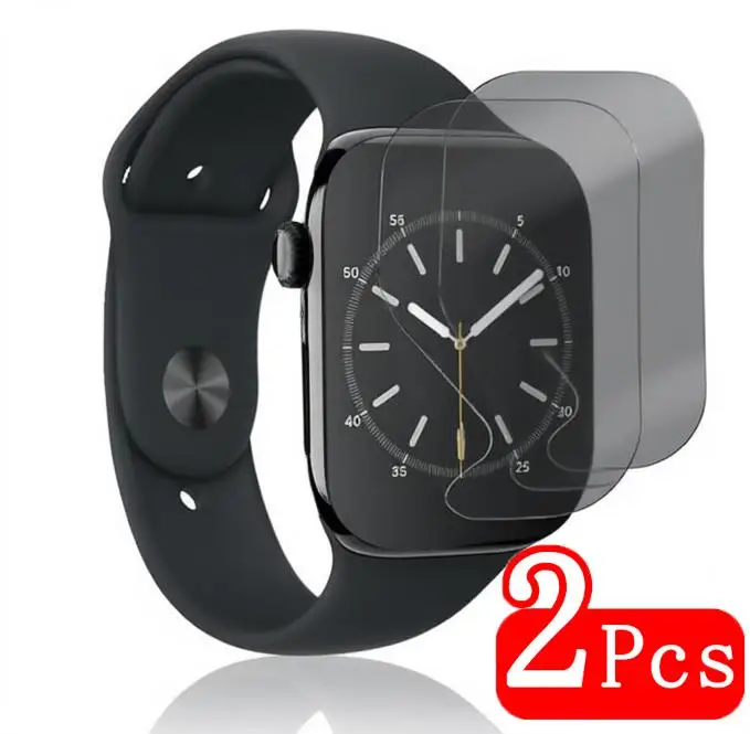 2Pcs Privacy Hydrogel Film For Apple Watch Series 1 2 3 Ultra 49mm Soft Screen Protector For iWatch Series 10 7 8 9