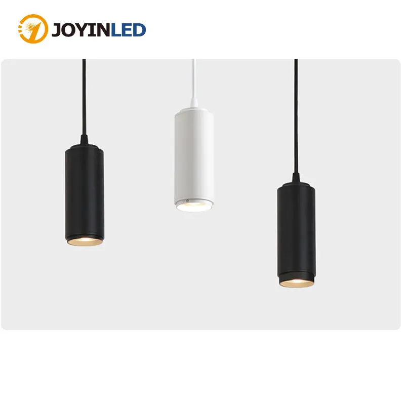 

Hanging Line Spotlights, Open Installation, Cylindrical Long Tube Small Droplight Bar Restaurant Front Desk Surface Installation