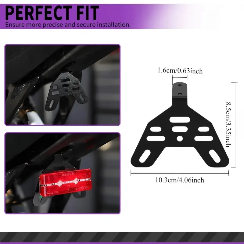 1PC Aluminum Rear Tail Light Bracket, License Plate Holder for SURRON Sur-Ron Lightbee S X Electric E-Bike Dirt Bike Accessories
