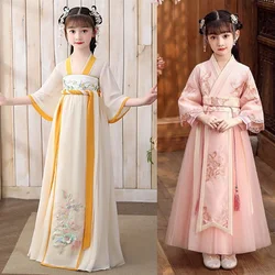 Nuovo vestito Hanfu cinese retrò imitazione di Tang e Song Dynasties vestito da ragazza