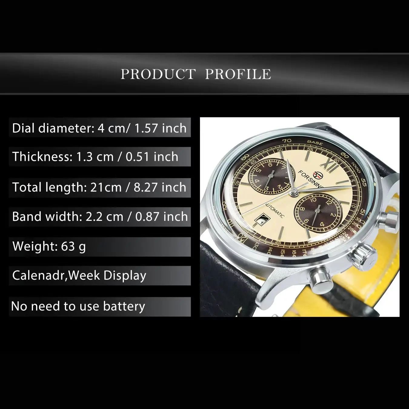 Forsining Business Retro Mechanical Watch for Men Small Dials Calendar Automatic Mens Watches Top Brand Luxury Leather Strap New