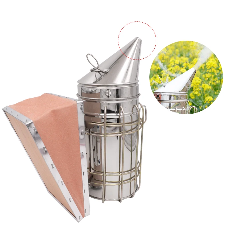 Beekeeping Smoker Stainless Steel Manual Bee Smoker Bee Smoke Release Tools Smoker Equipment Apiculture Beekeeping Tools