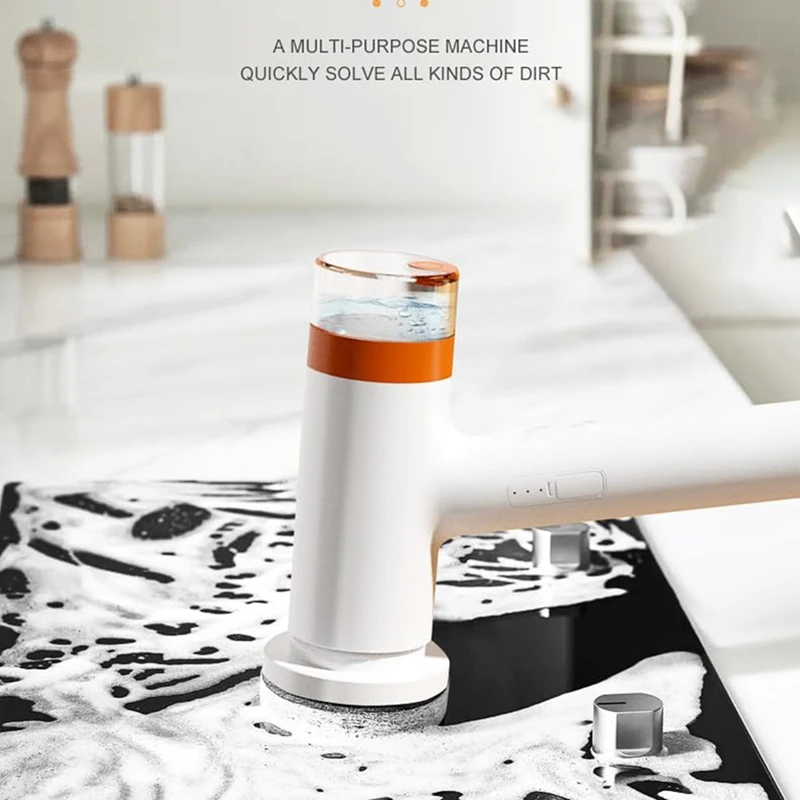 Multifunctional Cleaning Brush,Cordless Cleaning Brush Scrubber for Home,Shower Cleaning Brush for Bathroom Tile Floor-A27R