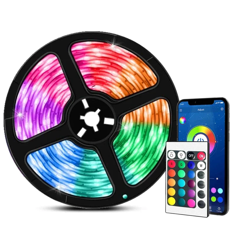 

LED Strip Light RGB 5050 USB 2835 Flexible Lamp Tape Infrared Bluetooth Control DC5V TV Backlight Party Bedroom Decoration Luces